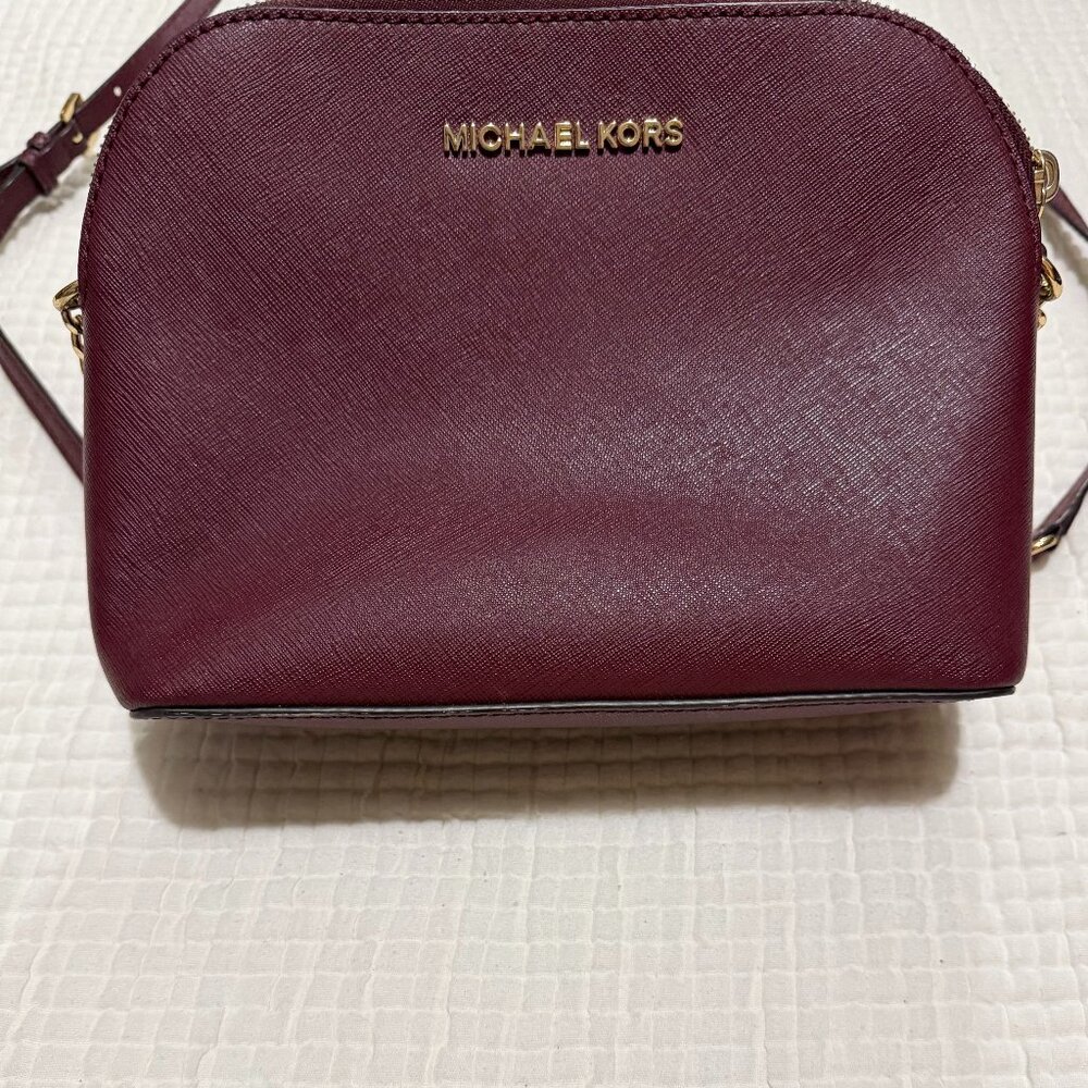 Michael Kors Cindy Dome Crossbody Shoulder Bag - Purple